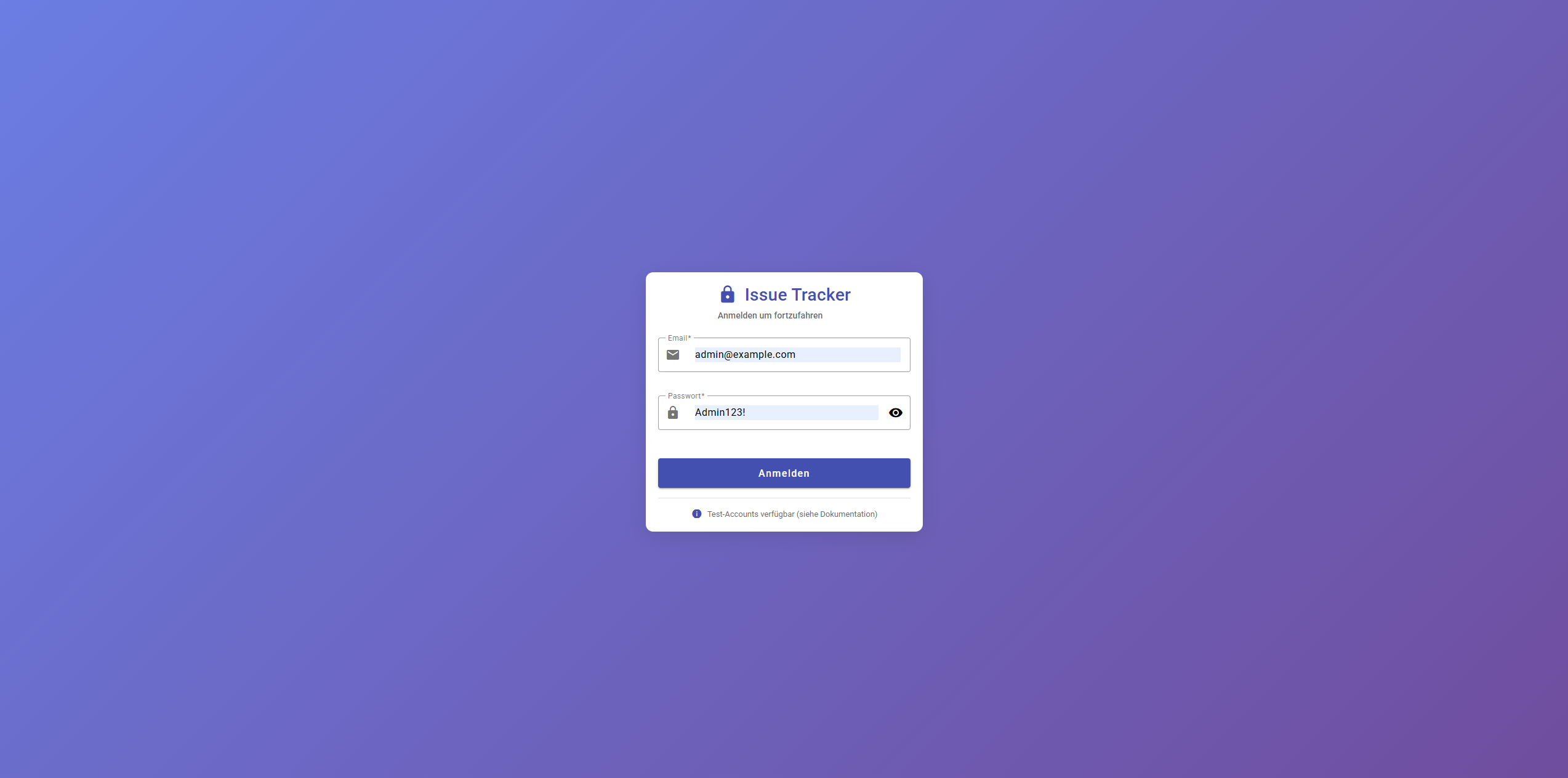 Login & Authentifizierung